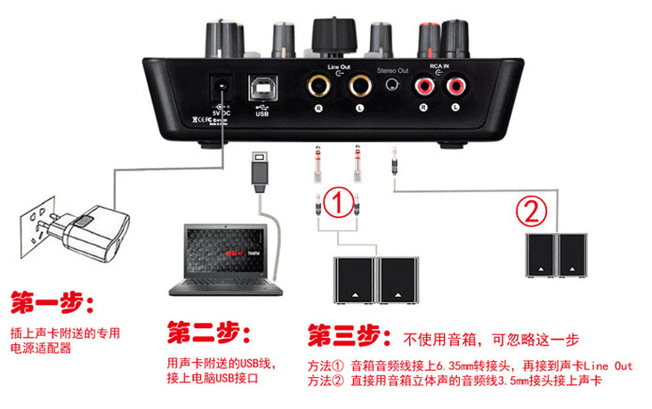 艾肯upod nano外置声卡怎么调试教程