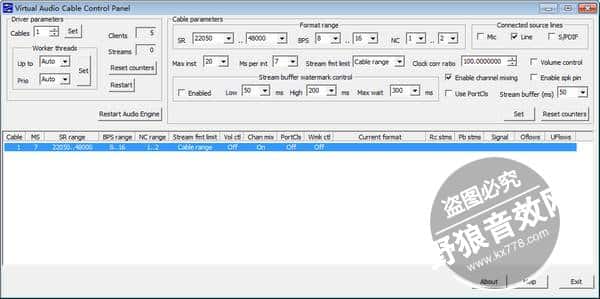 Virtual Audio Cable软件截图 虚拟声卡_虚拟声卡驱动_Virtual Audio Cable免费下载